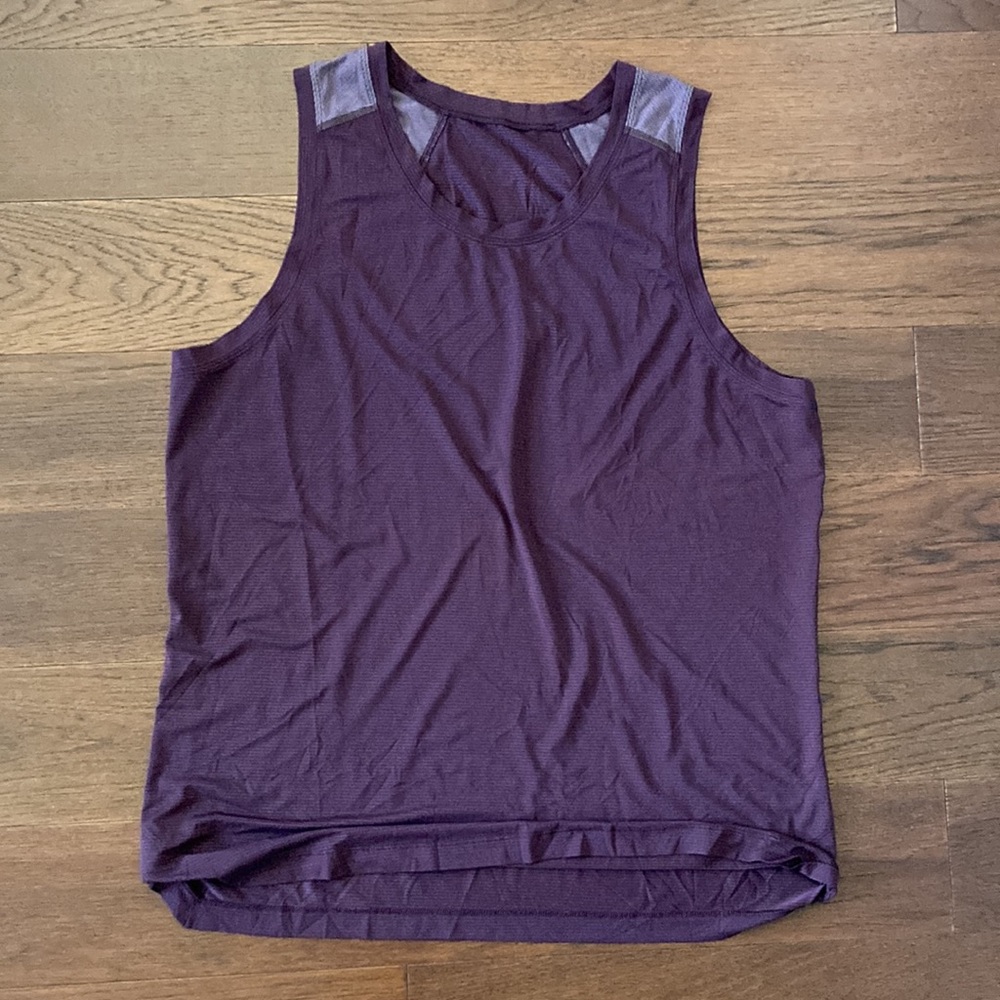 LULULEMON Metal Vent Dark Plum Cherry Purple Running Tank